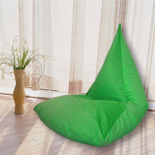 Кресло пирамида "Rimani" велюр - зеленый