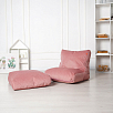 Кресло лежак "Tivoli" велюр luxe - розовый,#2