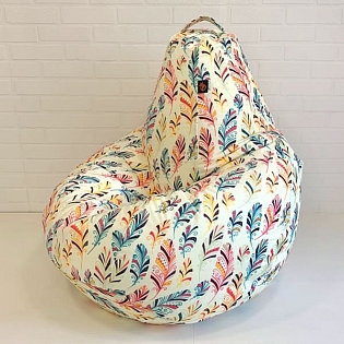Кресло груша "Bormio" exclusive - перо