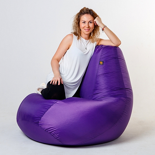Кресло груша "Bormio" оксфорд luxe - фиолетовый,#2