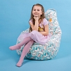 Кресло груша детское велюр exclusive - единороги,#6