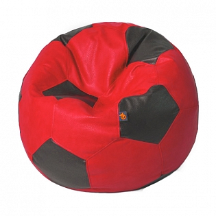 Мяч "Bari" экокожа - красный/черный
