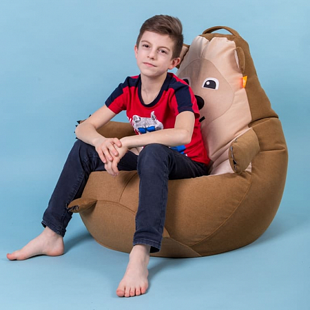 Детское кресло игрушка - мишка бурый